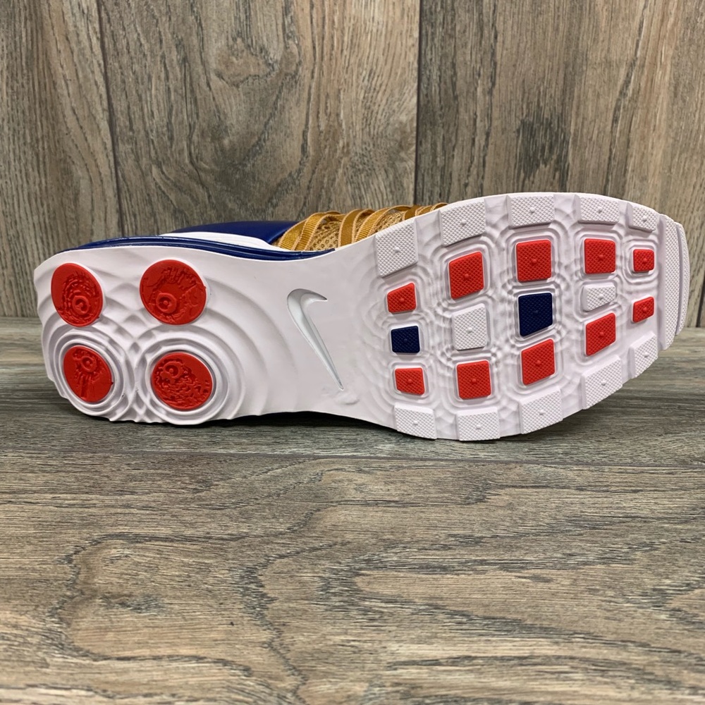 🔥 Nike Shox Gravity Gold Red Blue Running Shoes - Picture 5 of 5